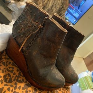 Bed Stu Wedge Booties